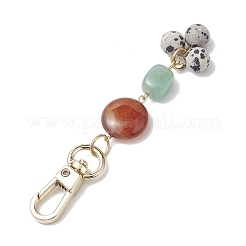 Pendentifs décoratifs en perles d'agate rouge naturelle&nbsp;HJEW-JM02407-02