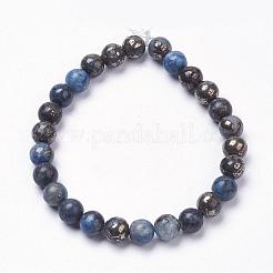Fili di perline di pirite naturale&nbsp;G-K181-N01