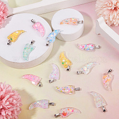 15 шт. подвески из светящейся смоляной пайетки&nbsp;RESI-TA0004-20A