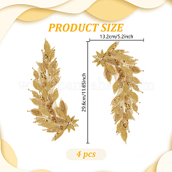 Polyester computergesteuertes Sticktuch Aufbügeln/Aufnähen&nbsp;DIY-WH0683-77B