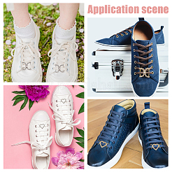 8 шт. 4 стиля латунных кристаллов страз для украшения обуви&nbsp;FIND-HY0003-22