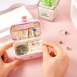 1 шт. шкатулка для украшений из искусственной кожи&nbsp;LBOX-TA0001-01B