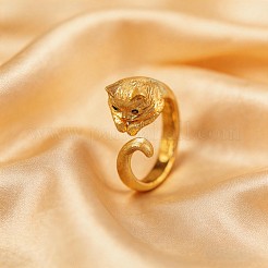 Anelli aperti con polsino in ottone micro pavé di zirconi cubici per donna&nbsp;WG88760-01