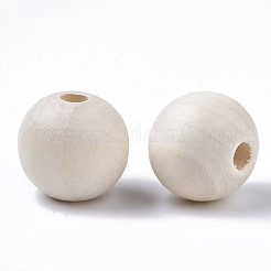 Unfertige Naturholzperlen&nbsp;X-WOOD-S651-A16mm-LF