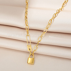 Love Lock из нержавеющей стали подвеска-скрепка цепочка ожерелье для женщин&nbsp;FS-WGF94E3-01