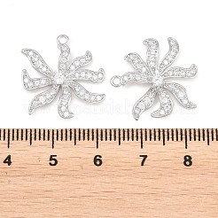 Messing micro pave klare zirkonia anhänger&nbsp;KK-H287-06P