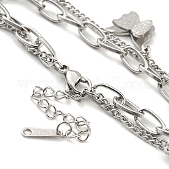 Catene a maglie e a graffetta in acciaio inossidabile 304 anti-ossidazione&nbsp;BJEW-D030-17P