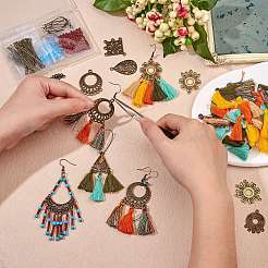 Набор для изготовления сережек-подвесок своими руками&nbsp;DIY-SZ0009-43