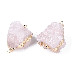 Ciondoli connettore in quarzo rosa naturale grezzo&nbsp;G-Q606-08B