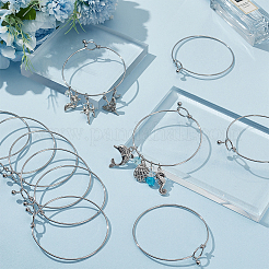 12шт. браслет из нержавеющей стали 304&nbsp;BJEW-SC0001-28