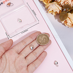 3 шт. 925 подвески в виде объемного сердца из стерлингового серебра с соединительными кольцами&nbsp;STER-BBC0008-09