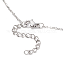 Изготовление ожерелий-слайдеров из кабельной цепи из нержавеющей стали 304&nbsp;AJEW-JB01511-02