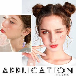 150 шт. 5-х цветные смоляные крючки для сережек&nbsp;RESI-PH0001-78