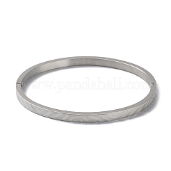 Ensemble de bracelets rainurés en acier inoxydable 304&nbsp;BJEW-F464-01