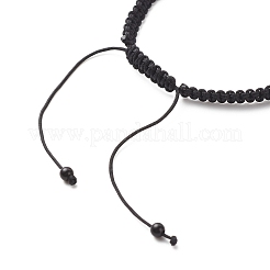 Braccialetto di perline intrecciate in acrilico&nbsp;BJEW-JB08552-03