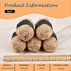 5 Knäuel leichtes Polyester-DK-Garn&nbsp;YCOR-SZ0001-03J