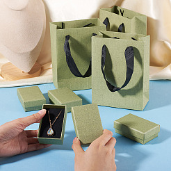 4 Stück rechteckige Schmuckaufbewahrungsboxen aus Papier&nbsp;CON-TA0001-39B-01