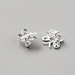 Застежка для волос в виде бабочки из сплава со стразами для женщин и девочек&nbsp;OHAR-WH0011-56A