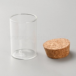 Стеклянные прозрачные бутылки бусины контейнеры AJEW-WH0460-023B