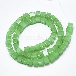 Chapelets de perles en jade de malaisie naturelle&nbsp;G-S357-G24