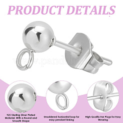 Фурнитура для сережек-гвоздиков из нержавеющей стали 304&nbsp;STAS-BBC0008-36B