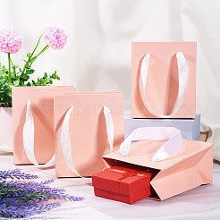6 шт. прямоугольных бумажных подарочных пакетов для хранения с ручками-лентами&nbsp;ABAG-TA0001-65D