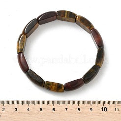 Natürliche Tigerauge-Perlen-Stretch-Armbänder für Damen und Herren&nbsp;BJEW-C097-02A