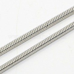 Устойчивое к потускнению мужское квадратное ожерелье из змеиных цепей&nbsp;LS-NJEW-F027-19