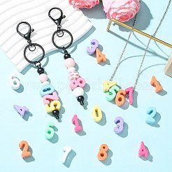 100шт 9 стиля непрозрачные акриловые бусины&nbsp;OACR-FS0002-68