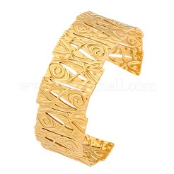 Bracciali rigidi in acciaio inossidabile 304 con texture&nbsp;WG07403-01