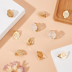 20 шт. фурнитура для сережек-клипс из нержавеющей стали 304&nbsp;STAS-UN0044-06