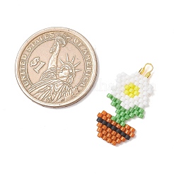 Подвески из бисера Miyuki Glass.&nbsp;PALLOY-MZ01259-01