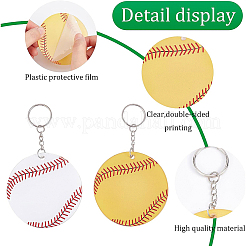 Наборы для самостоятельного изготовления брелока-подвески в виде бейсбольного мяча&nbsp;DIY-BC0005-23