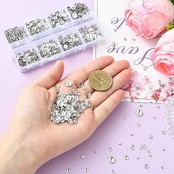 1100 шт. 5 вида граненых прозрачных стеклянных бусин&nbsp;GLAA-YW0005-74