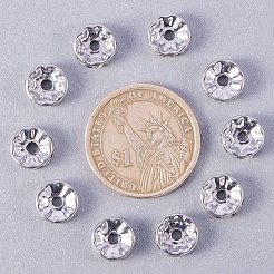 Distanziatori perline di strass in acciaio inossidabile 304&nbsp;STAS-PH0001-02P