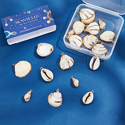 20 шт. 5 подвески в виде ракушек с гальваническим покрытием&nbsp;SSHEL-SC0001-17