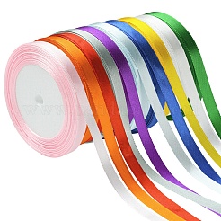 5 rouleau de ruban de satin simple face&nbsp;SRIB-YW0001-03A