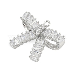 Кубический цирконий из латуни со стеклянными подвесками&nbsp;KK-Q026-04P