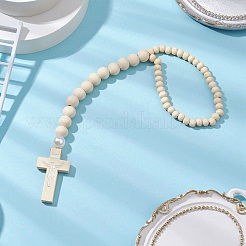 Напечатанный деревянный крест для защиты дверной ручки&nbsp;HJEW-JM02802