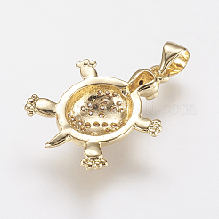 Латунные микро проложить кубического циркония подвески&nbsp;X1-ZIRC-G104-23G