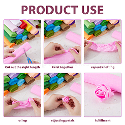 16 шт. 16-цветная крепированная бумага ручной работы&nbsp;DIY-FH0010-37