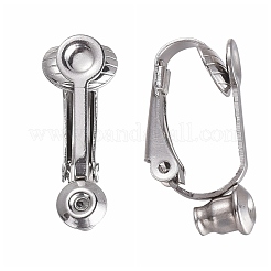 Латунь клип на серьги конвертер&nbsp;X-KK-Q115-N