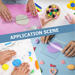 2 шт. акриловая скалка&nbsp;AJEW-SP0002-50