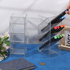 Transparenter Stifthalter aus Acryl&nbsp;AJEW-WH0481-469