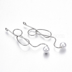 Fil d'alliage de placage de support enveloppé de gros pendentifs&nbsp;PALLOY-S132-151P-RS