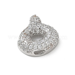 Messing micro pave klare zirkonia anhänger&nbsp;KK-A300-02P