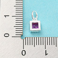 925 подвеска из стерлингового серебра с камнями&nbsp;STER-G035-01A-01