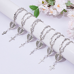 6 pezzo di ornamenti pendenti in lega&nbsp;HJEW-FH00287