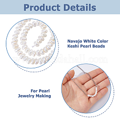 1 filo di perle naturali Keshi coltivate d'acqua dolce&nbsp;PEAR-HS0001-26D