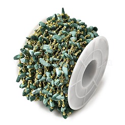 Catene di perline di malachite sintetica fatte a mano&nbsp;CHC-F020-10G-10
